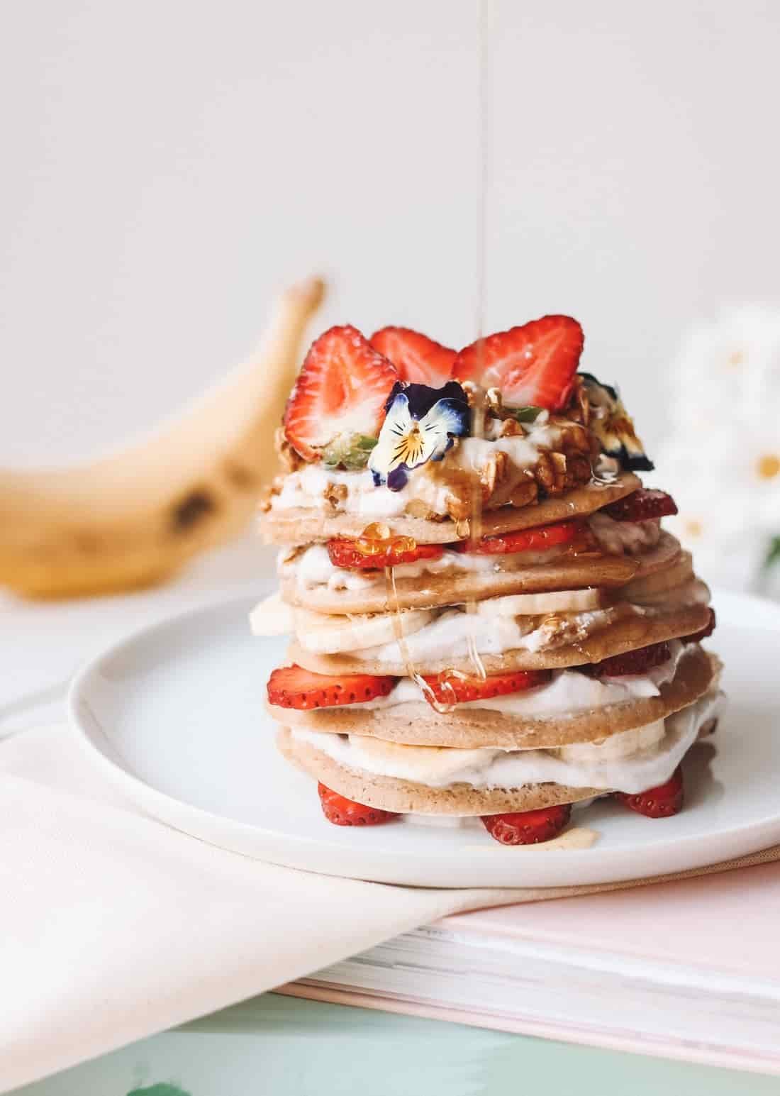 easy banana protein pancakes
